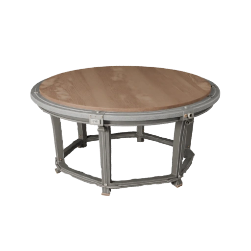 Mesa de Console Redonda 3D Asset para Níveis de Jogo