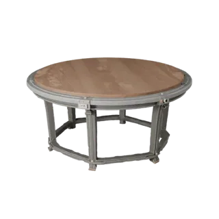 Round Console Table 3D Game Asset for Engine Levels