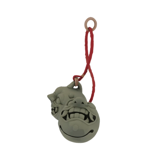 Two-Faced Oni Bell Charm