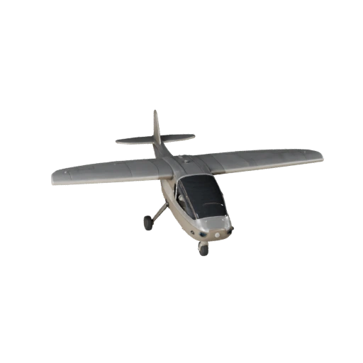 Modelo 3D de Dron de Ala Fija para Blender - PBR Realista
