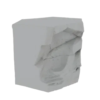Cracked Rock Block