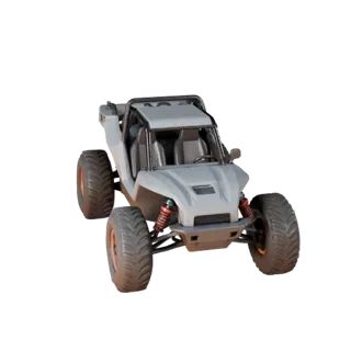 Desert Rally Buggy 3D Model for Unity - Low Poly Game