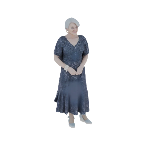 Elegant Woman in a 1920s Style Dress