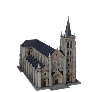 Cathedral 3D Model - Realistic Archviz Asset for Architecture