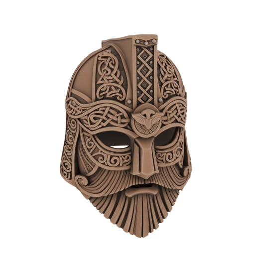 Dwarven Warrior Helmet 3D Model