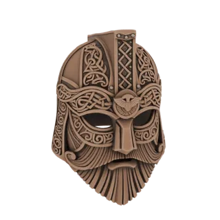 Dwarven Warrior Helmet 3D Model