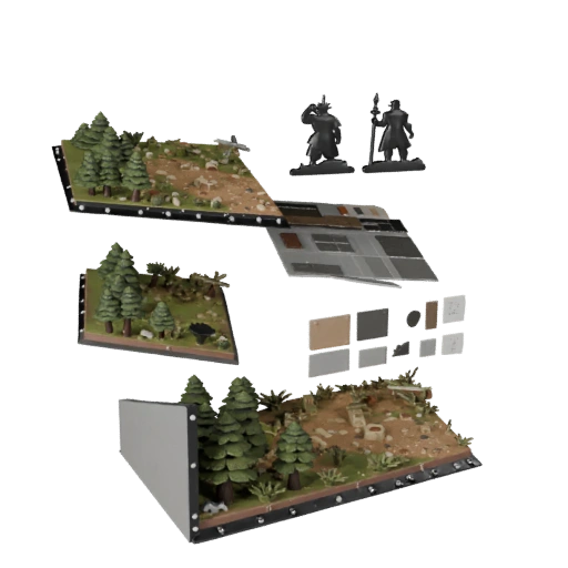 Modulares Wald-Display-Diorama | Kitbash-Kit-Asset-Pack