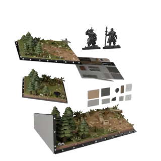 Modular Forest Display Diorama | Kitbash Kit Asset Pack