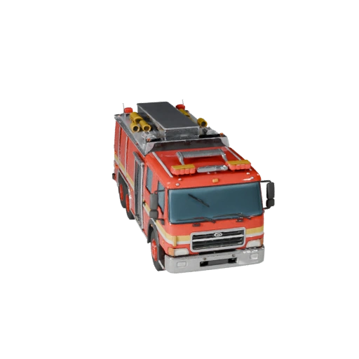 Camion dei pompieri 3D Model per Blender - Asset pronto per il rendering (Legacy)