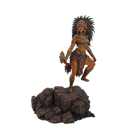 Aztec Jaguar Warrior Miniature