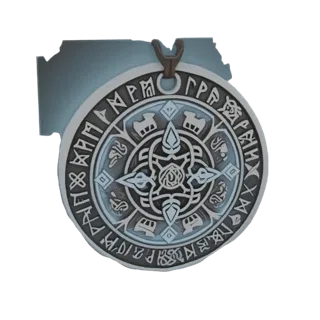 Runic Amulet Pendant 3D Model