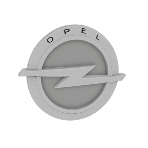 Opel Lightning Bolt Logo 3D Model