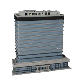 Glass Office Building 3D Model - Realistic Archviz Asset
