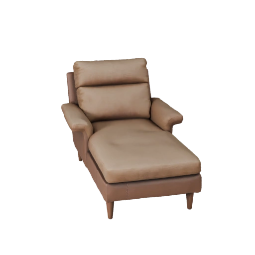 Mid-Century Chaiselongue 3D-Asset für Studiofilme