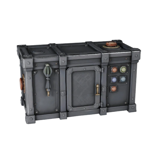 Dungeon-Schalterkasten 3D-Asset für Engine-Level