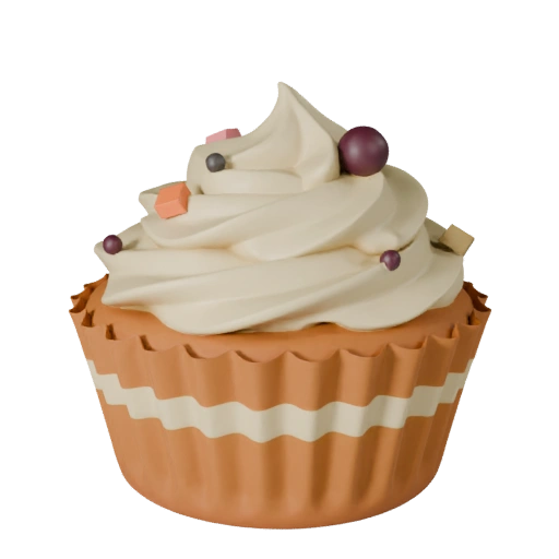 Bakery Cupcake 3D Asset for Casual and Indie Games