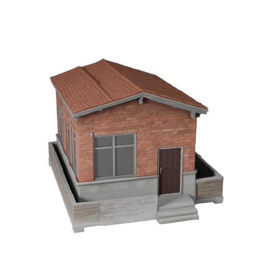 Modelo 3D de Casa Minúscula para Blender - Asset de Render para Arquitetura