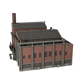 High Poly Power Plant 3D Model for Archviz for Architecture