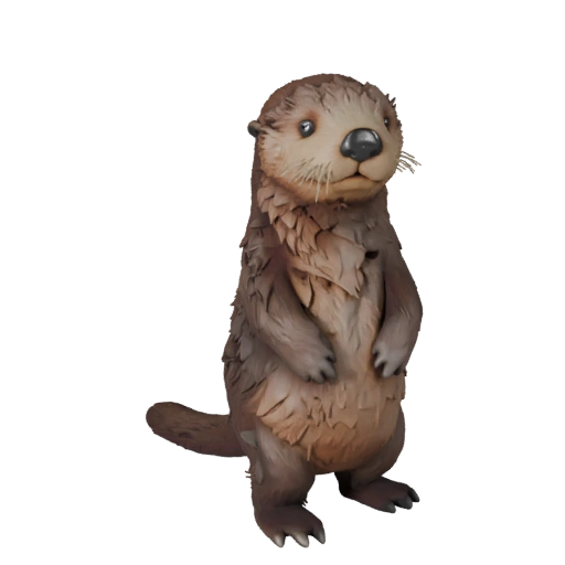 Modello 3D di lontra marina per Unity - Asset pronto per il gioco, FBX | Royalty-Free