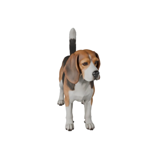 Chien Beagle Modèle 3D pour Unity - Asset Prêt pour le Jeu, FBX | Libre de Droits