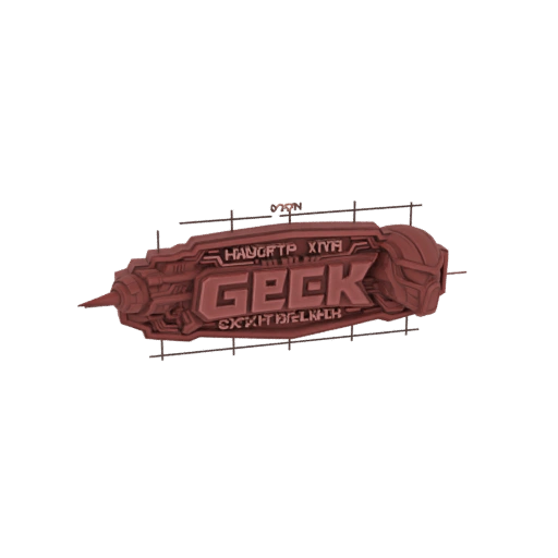 GEEK Sci-Fi Emblem 3D Model