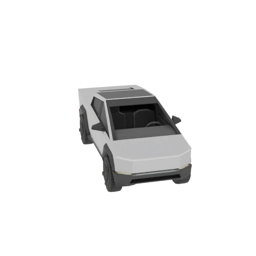 Low-Poly Tesla Cybertruck 3D Model