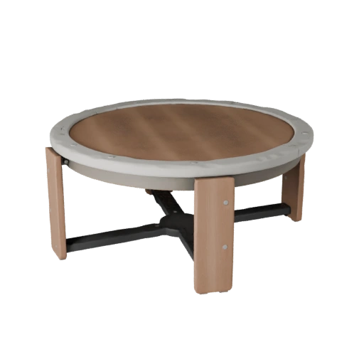 Mesa de Centro Redonda Ativo 3D para Motores de Jogo Unreal Engine
