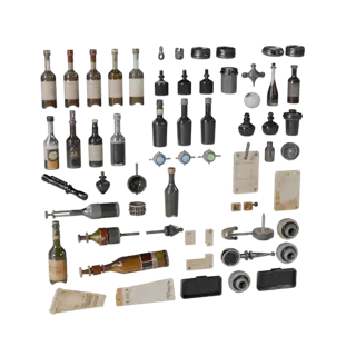 Market Bottle Group 3D Kit Asset for Studio Builds