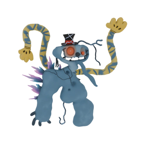 Whimsical Top Hat Monster