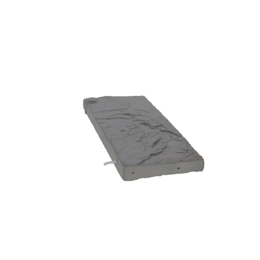 Textured Rectangular Platform with Raised Surface