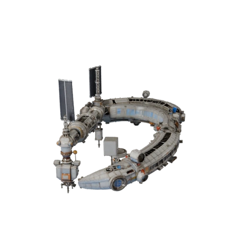 Corridor de Station Spatiale Profonde Temps Réel Asset 3D Moteur