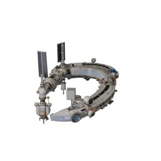 Realtime Deep Space Station Corridor 3D Engine Asset
