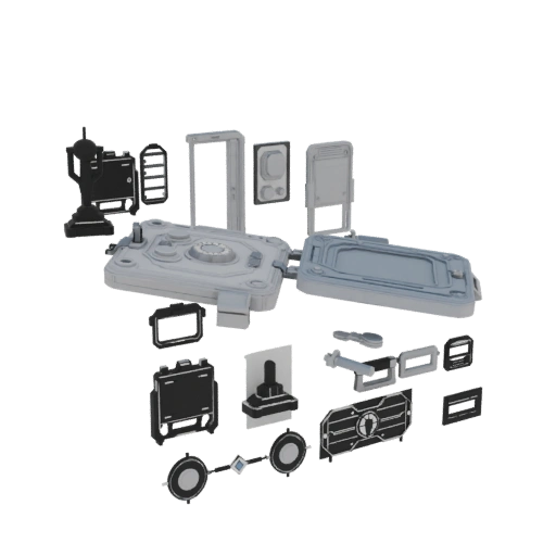 Sci-Fi-Druckplatte 3D-Druck-Asset für Hobbyzwecke