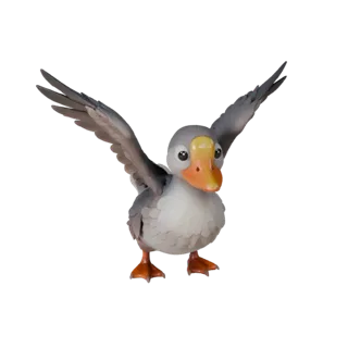 Cartoon Goose 3D Model - Stylized Asset for Animation | Royalty-Free