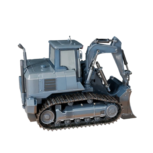 Detailed Mining Bulldozer 3D Hero Asset for Studio