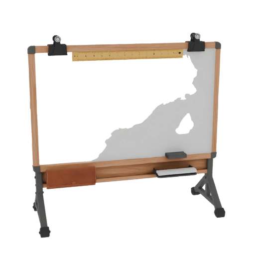 A3 Drawing Board with Wooden Frame and Accessories