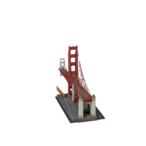 Golden Gate Bridge 3D Modell - Realistisches Archviz Asset