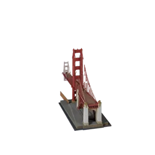 Golden Gate Bridge 3D Model - Realistic Archviz Asset