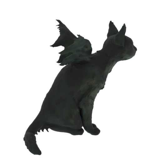 Winged Cat Sculpture