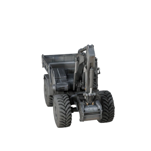 Spielbereiter Muldenkipper 3D-Modell für Echtzeitspiele - PBR
