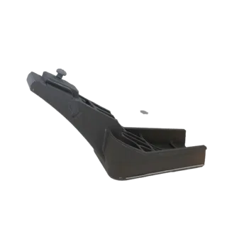 Dark Gray Plastic Bracket with Integrated Clip