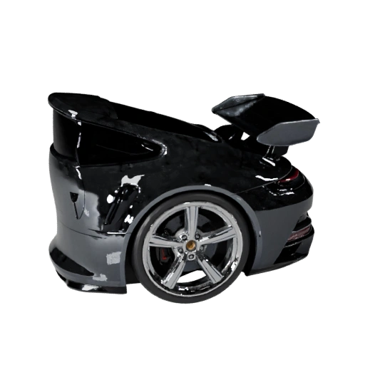 Hohe Poly sportwagen im Stil von Porsche 3D-Modell für Studio