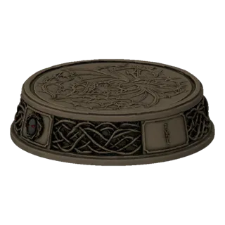 Gothic Dragon Pedestal 3D Model