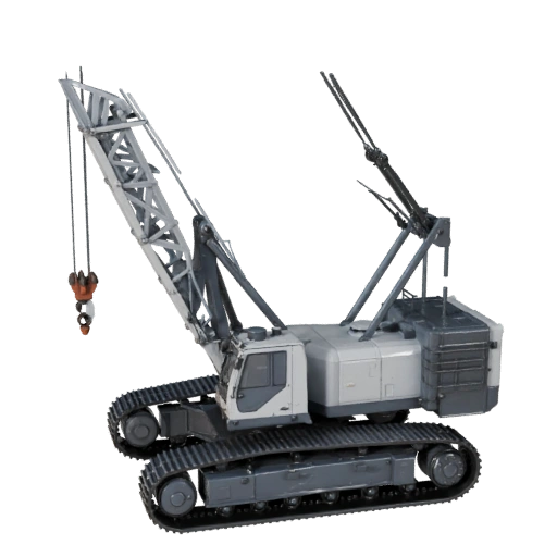Raupenkran 3D-Modell für Blender - Realistisches PBR