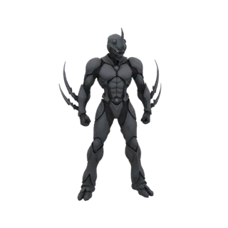 Cybernetic Warrior with Blade Arms 3D Model