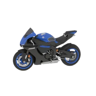 Modern Superbike Motorcycle 3D Model