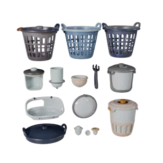 Cozy Laundry Basket 3D Render Asset for Studio Use