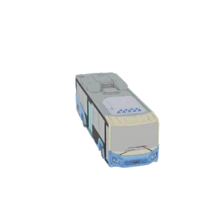 Modern City Bus 3D Model