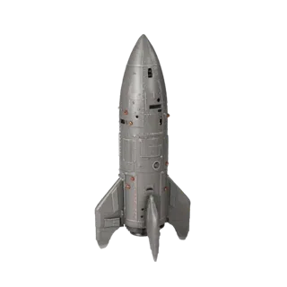 Unity Ready Rocket 3D Game Asset for Engine Levels