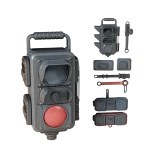 Urban Signal Beacon 3D Game Asset for Indie Levels
